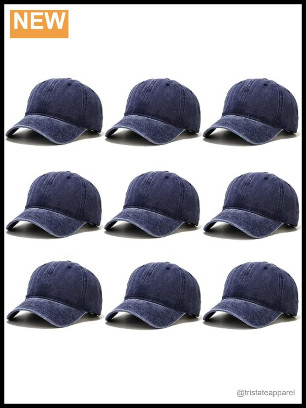 Unisex Washed Cotton Baseball Cap Lot Adjustable Distressed Dad Hat UPF 50+